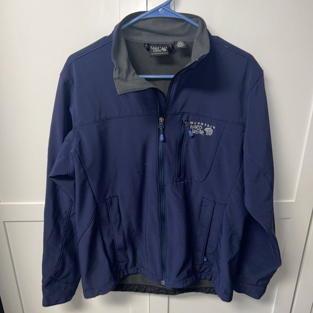 Mountain Hardwear Android Softshell Jacket Mens Size Medium Navy Blue